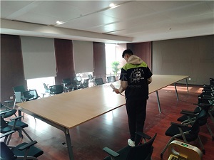 青岛远洋大厦会议室甲醛治理